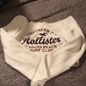 Distressed cropped boat neck sweater